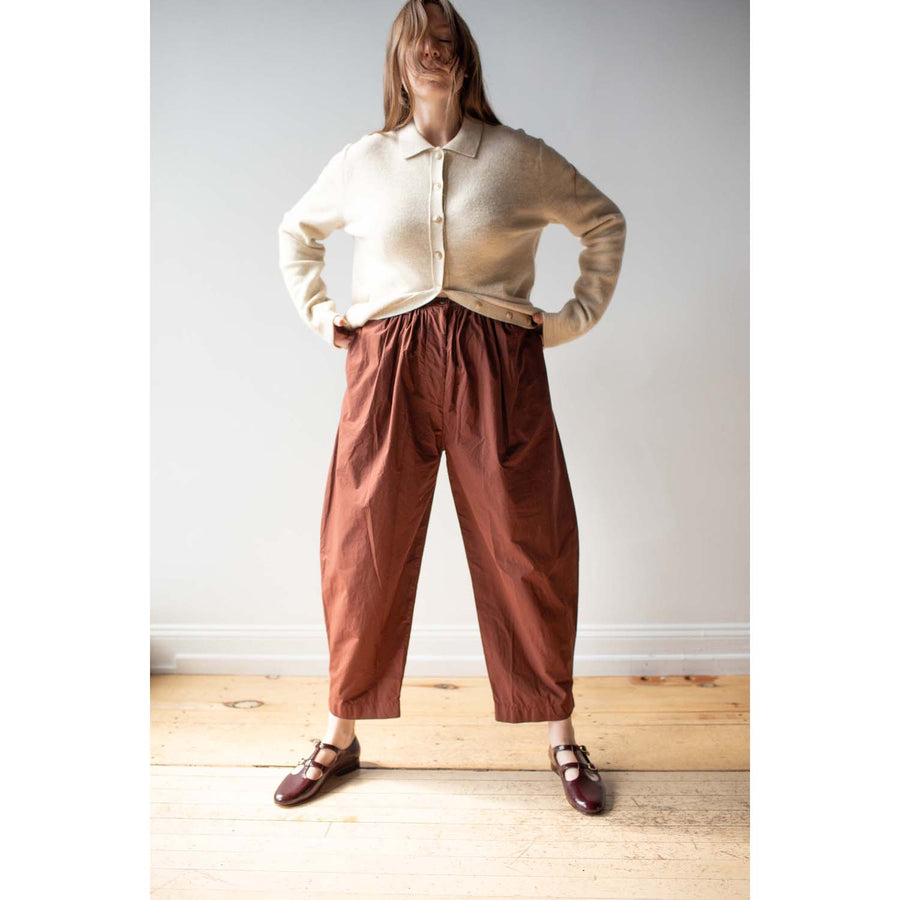 Caron Callahan Brady Trouser in Brownstone Poplin