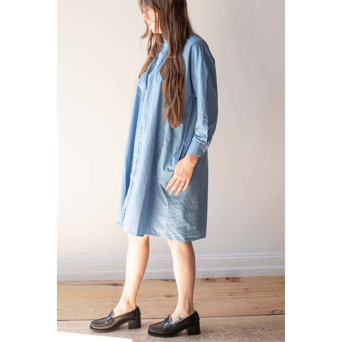 Caron Callahan Aurora Dress in Ashleigh Blue Poplin