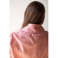 Caron Callahan Cooper Shirt in Pink Hop Gingham