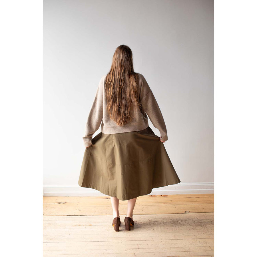 Fabiana Pigna Regar Skirt in Olive