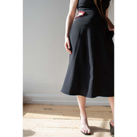 Nomia Midi Dress with Jewel Cutout in Black