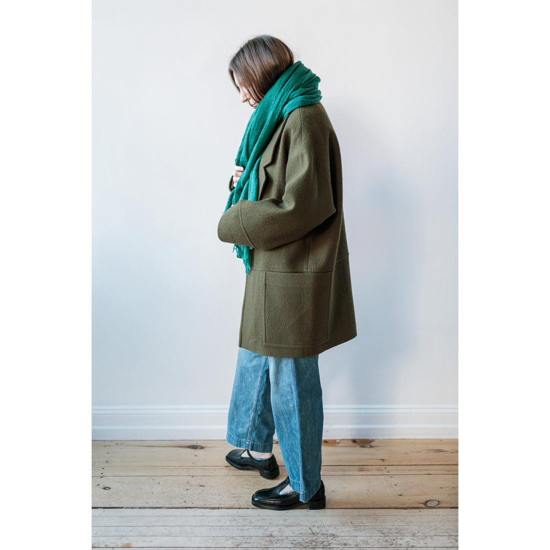 Apiece Apart Acacia Overcoat in Olive