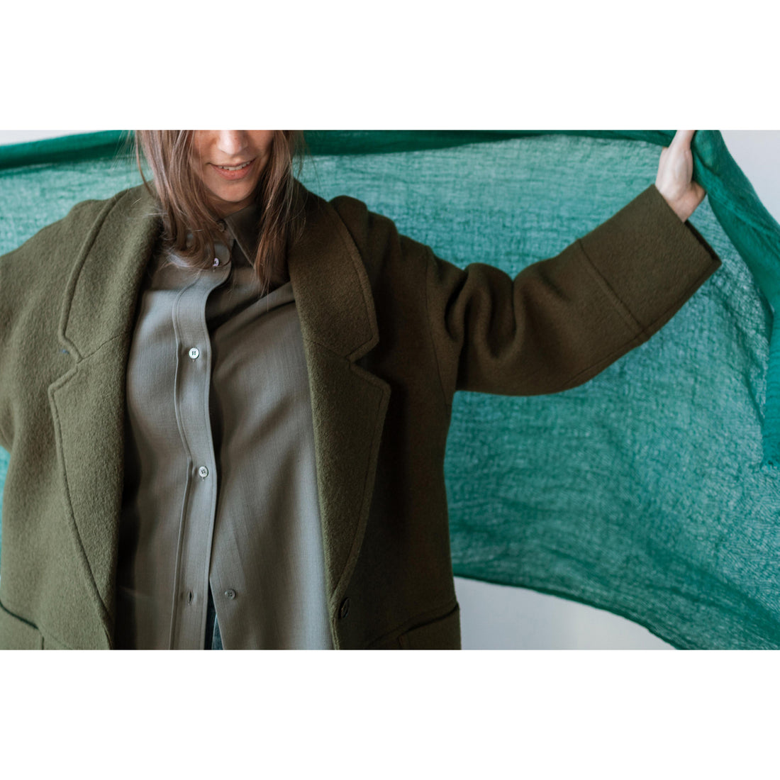 Apiece Apart Acacia Overcoat in Olive