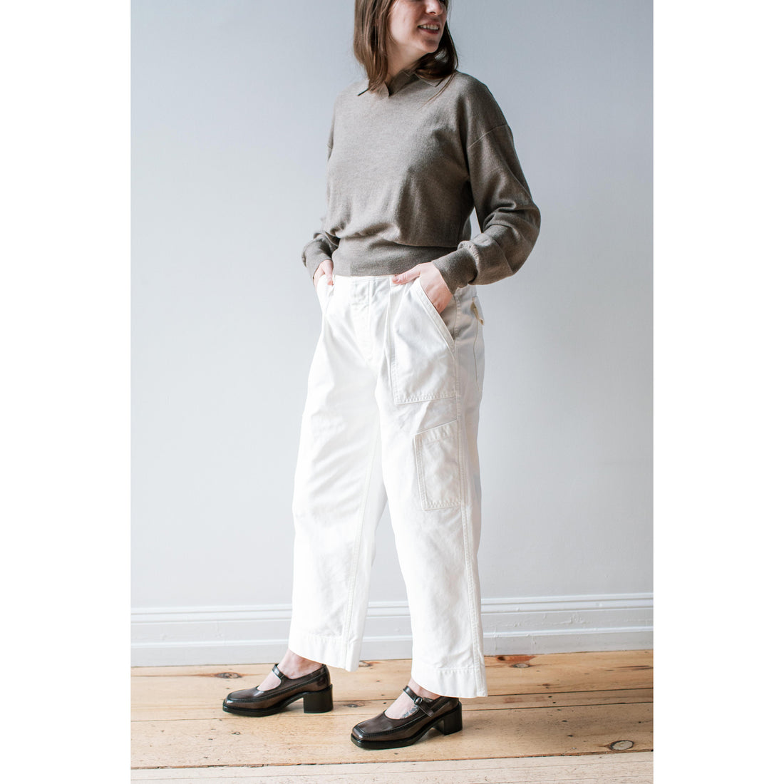 Chimala US Airforce Trousers in Off White