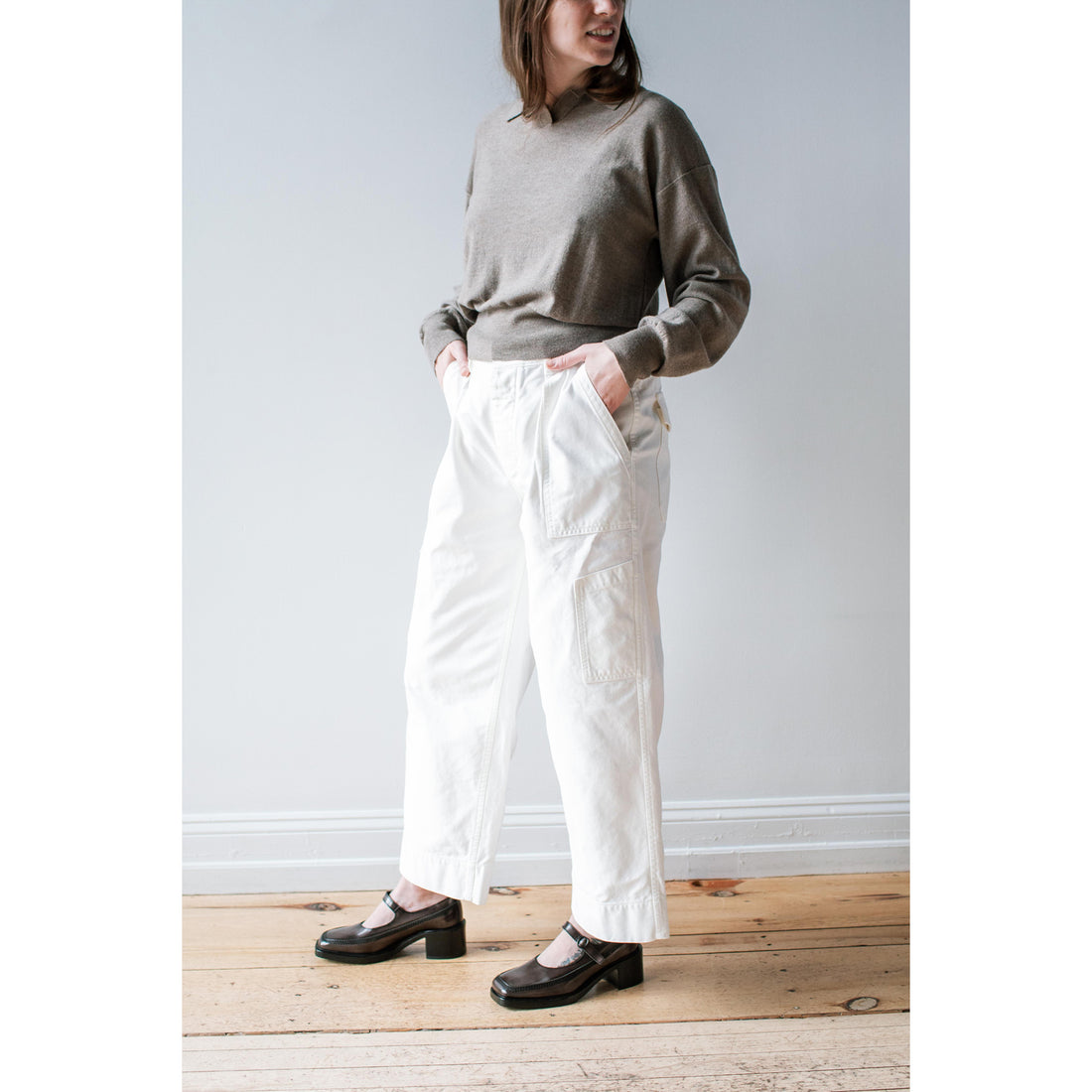 Chimala US Airforce Trousers in Off White