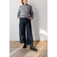 Henrik Vibskov Navy Post Pant in Navy x Off White