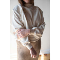 Baserange Way Boat Sweatshirt in Undyed Path Grey