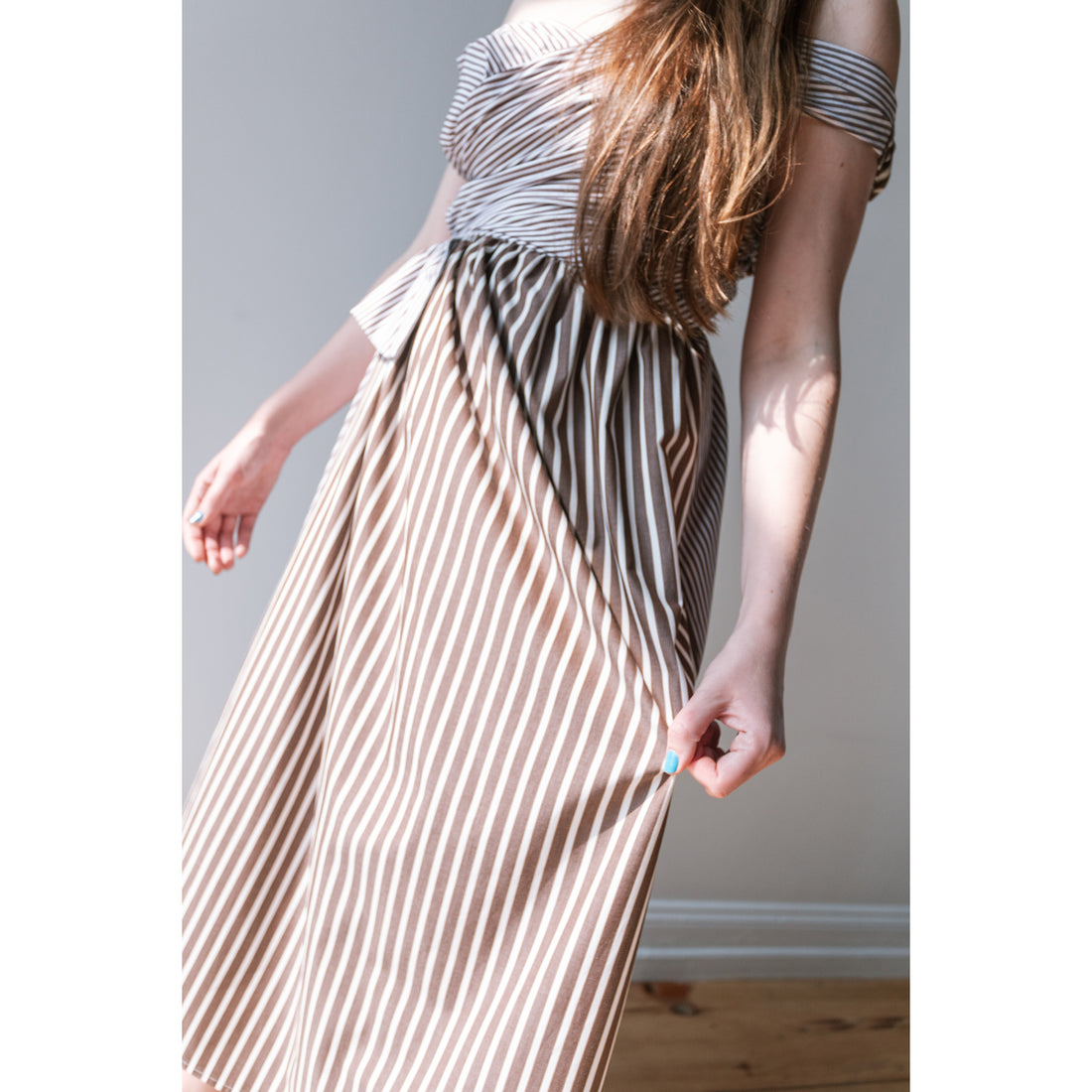 Diotima River Dress in Stripe Cotton