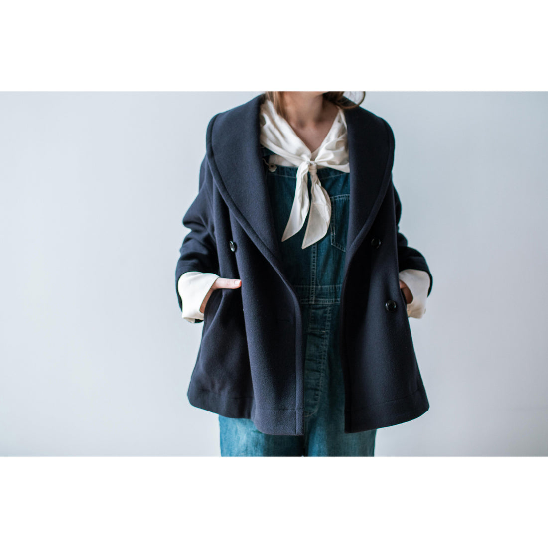 Nicholson & Nicholson My Shawl Coat in Navy