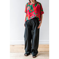 Hope Lungo Trousers in Black Cotton