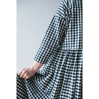 Fabiana Pigna Fer Dress in Navy Plaid