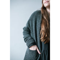 Evam Eva Yak Robe in Charcoal