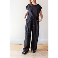 Apiece Apart Manu Drawstring Pant in Black