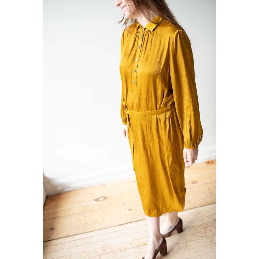 Raquel Allegra Vivienne Dress in Gold