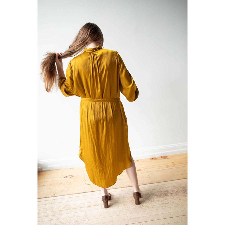 Raquel Allegra Vivienne Dress in Gold