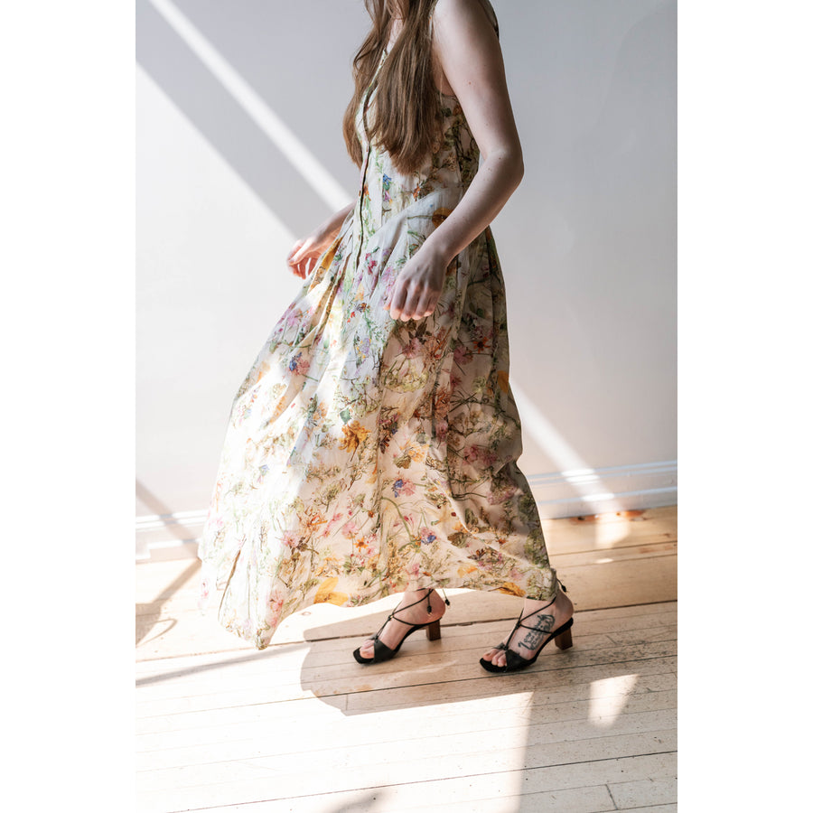 Anntian Dress in Print F – Pressed Flowers