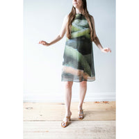 Kaarem Moon Silk Organza Dress in Roots