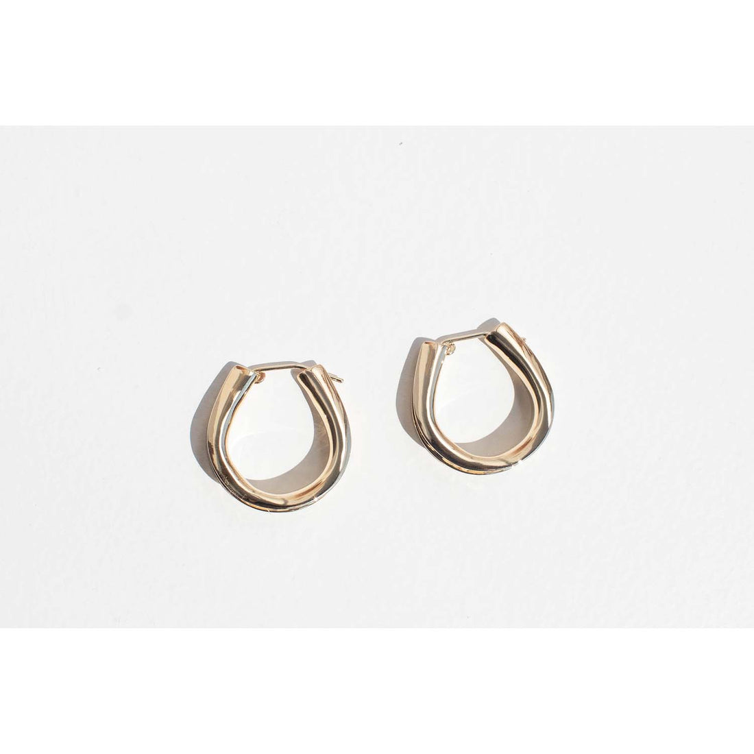 Fay Andrada Lukko LG Hoops in Gold Plated Brass