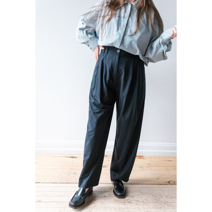 Studio Nicholson Nika Pant in Darkest Navy