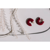 Rachel Comey Prudence Earrings in Eggplant