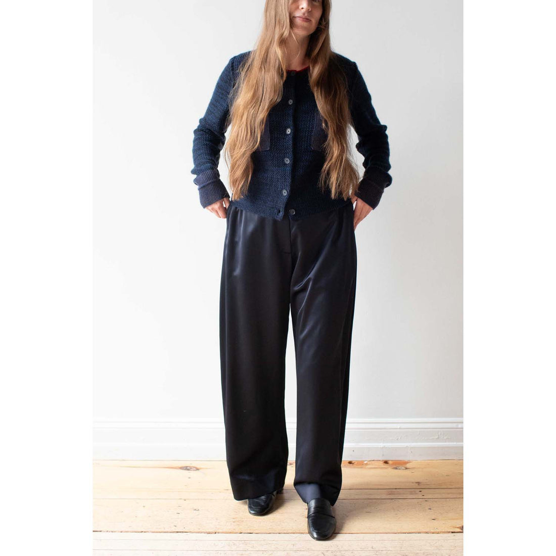 Studio Nicholson Myers Pant in Black Ink