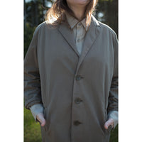 Black Crane Blazer in Dark Olive