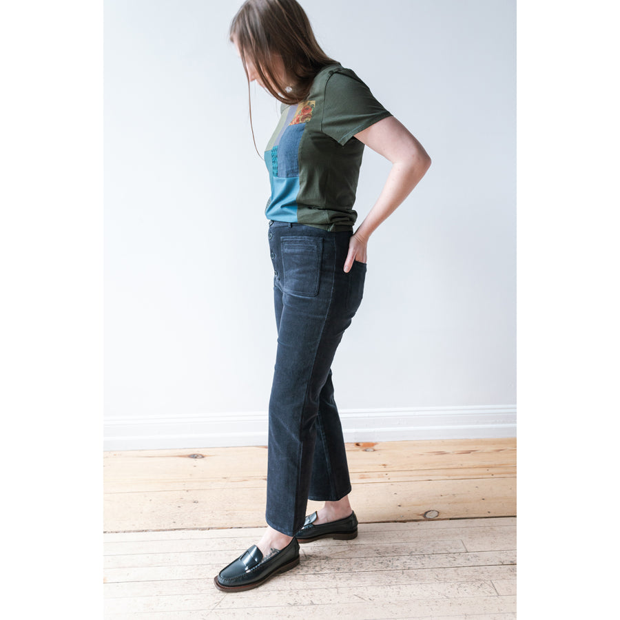 Apiece Apart Slim Marston Pant in Midnight Corduroy