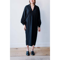 Anaak Anna Shawl Collar Dress in Onyx