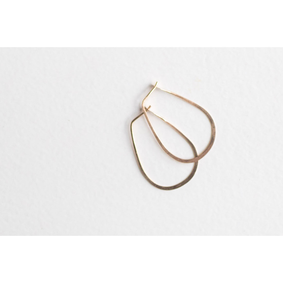 Melissa Joy Manning Small Teardrop Hoops in 14k Yellow Gold