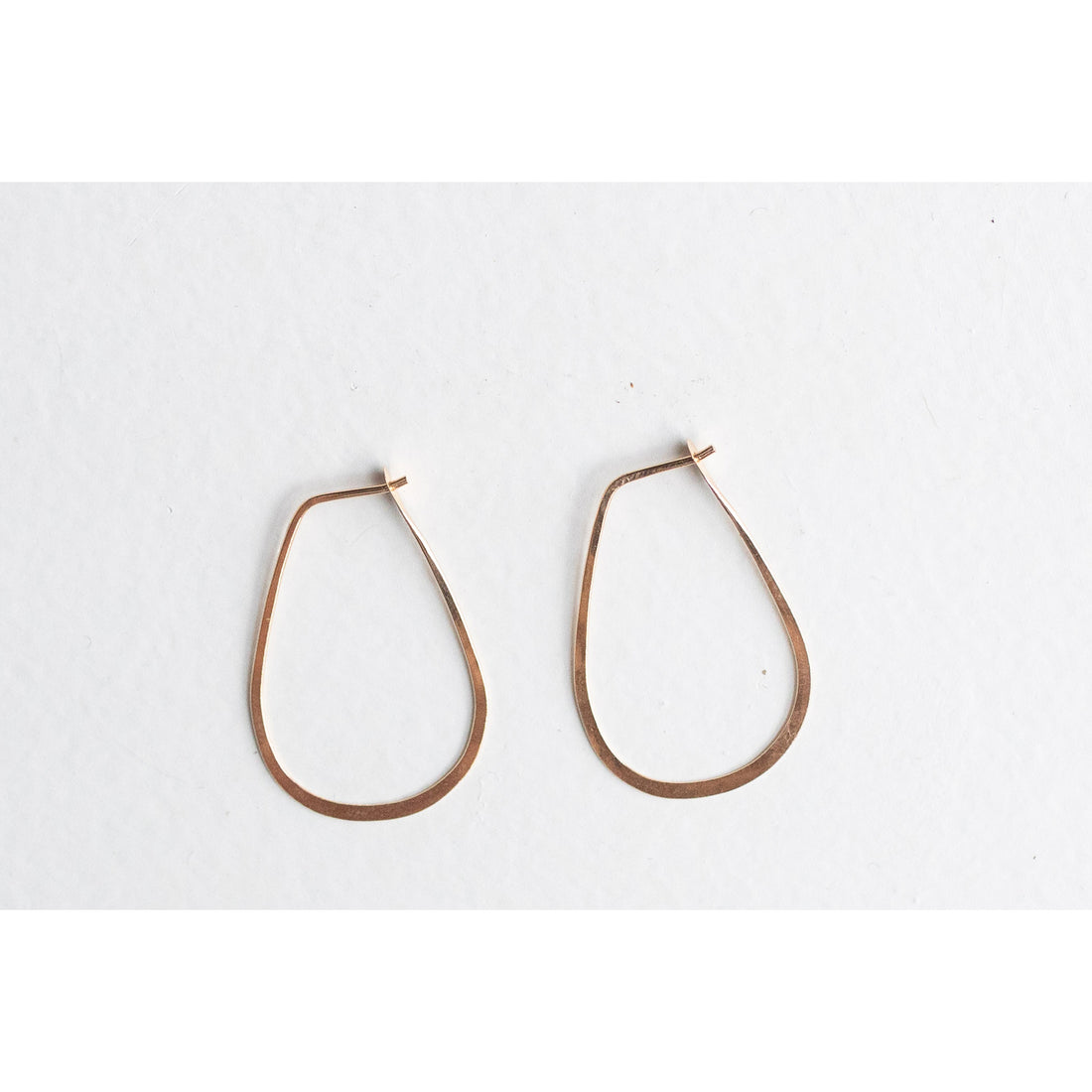 Melissa Joy Manning Small Teardrop Hoops in 14k Yellow Gold