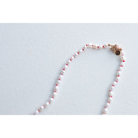 Beatrice Valenzuela Pearl Brujeria Necklace in Red Silk