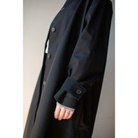 Studio Nicholson Holin Coat in Black Grape