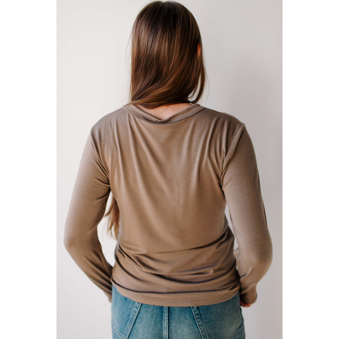 ICHI Knit Pullover in Mocha