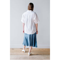 Blluemade Spread Collar Shirt in White