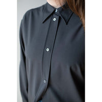 Studio Nicholson Santos Overshirt in Seal Blue