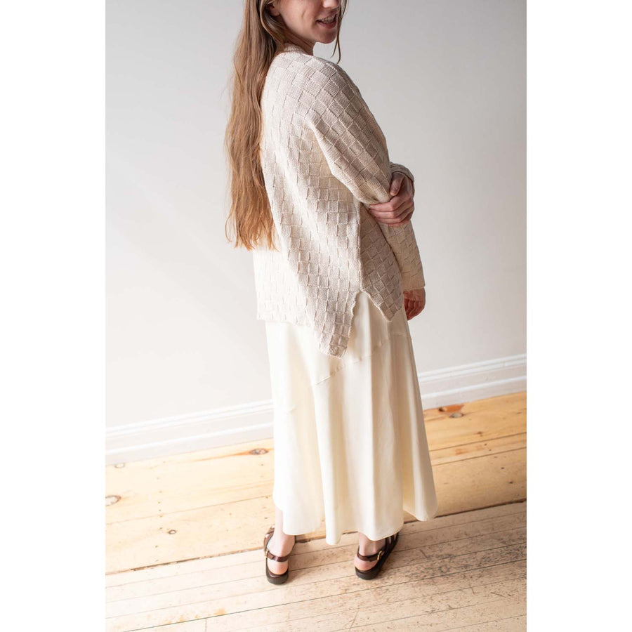 Apiece Apart Ami Slip Skirt in Cream