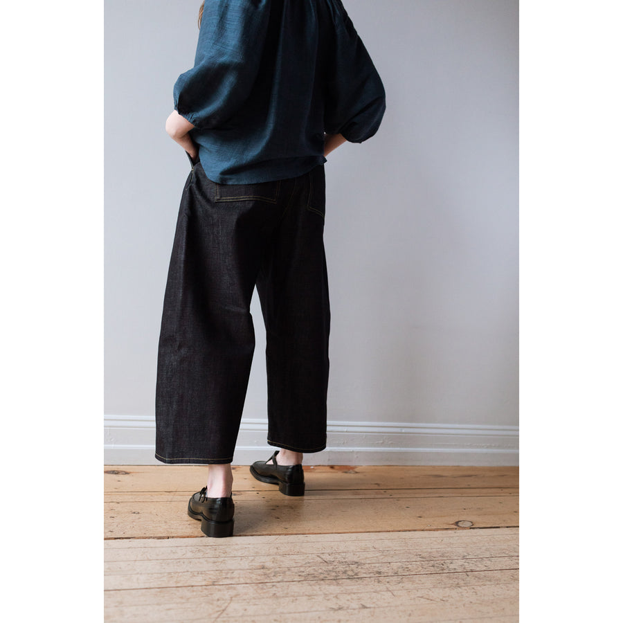 Studio Nicholson Chalco Pant Denim in Raw Indigo