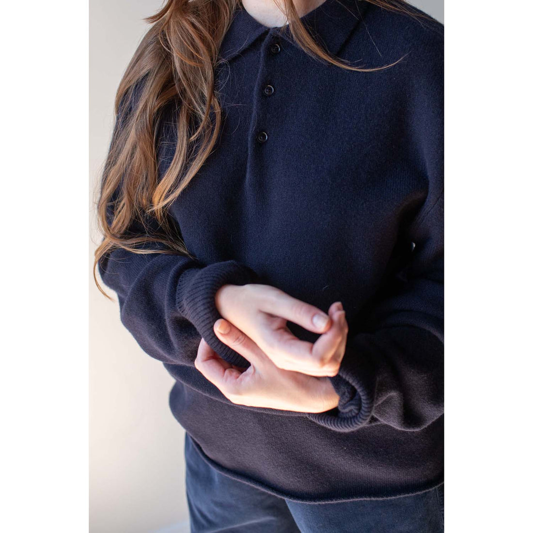 Extreme Cashmere Marylebone Sweater in Navy