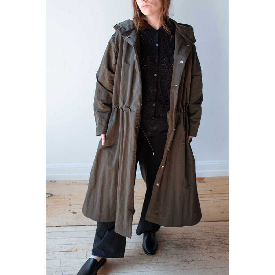 Nomia Extra Long Fishtail Parka in Peat