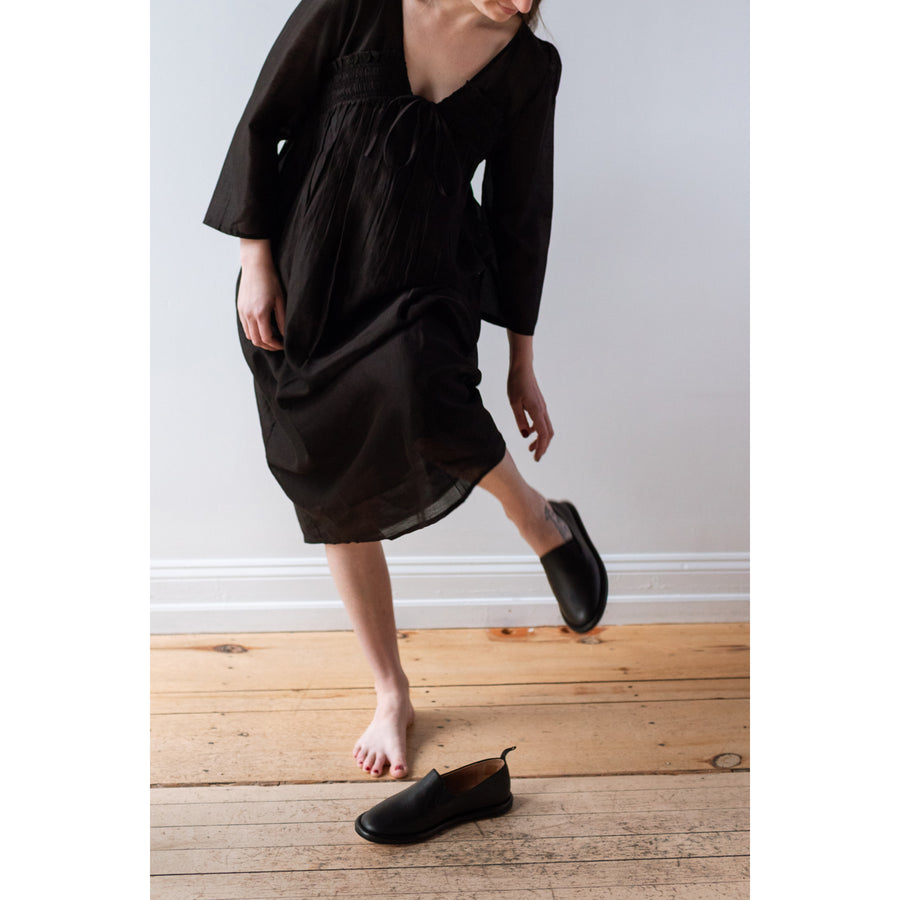 Anaak Mai Longsleeve Dress in Onyx