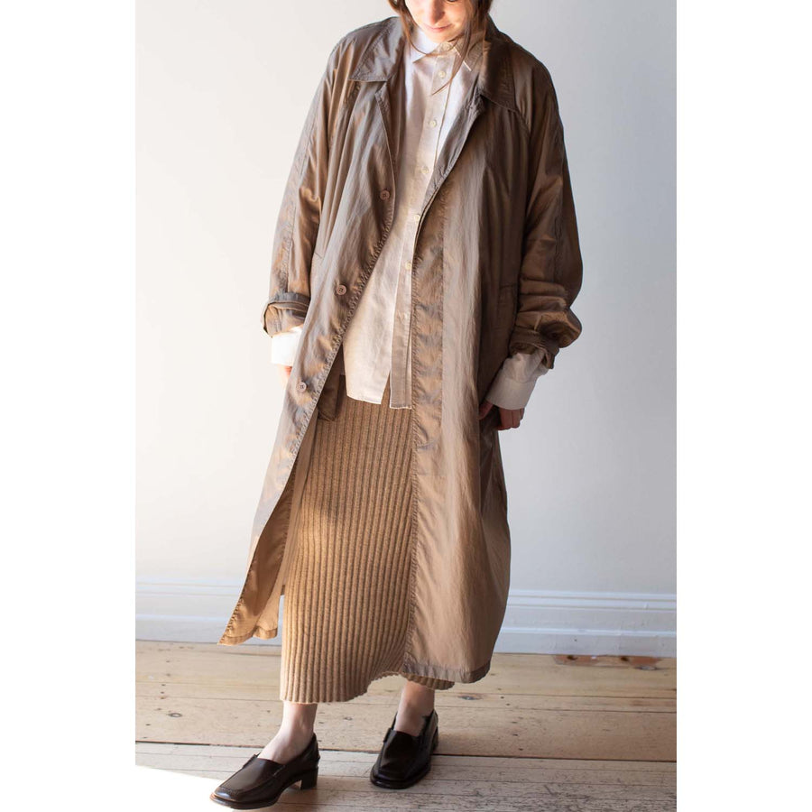 Hope Flood Nylon Coat in Mid Beige