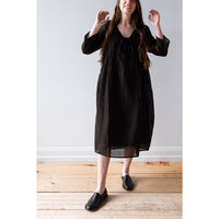 Anaak Mai Longsleeve Dress in Onyx