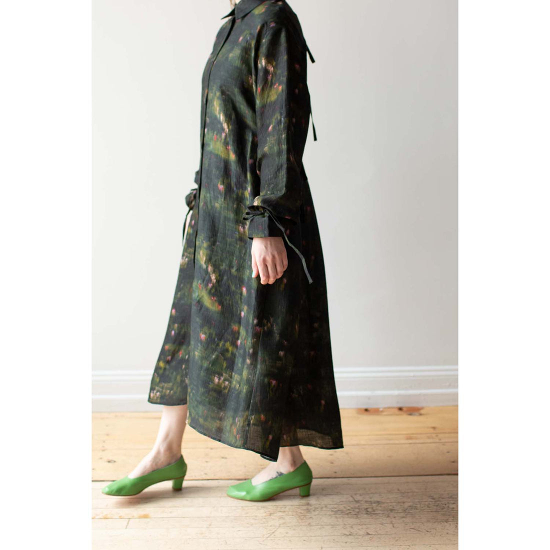 Henrik Vibskov Pull Silk Dress in Dark Bouquet