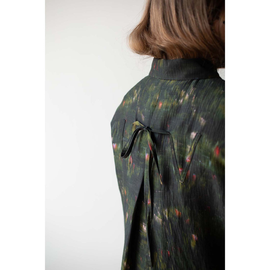 Henrik Vibskov Pull Silk Dress in Dark Bouquet