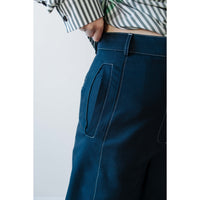 Henrik Vibskov Navy Post Pant in Navy x Off White