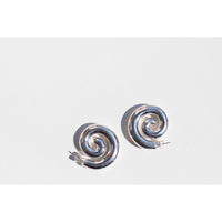 Nomia Spiral Earrings in Sterling Silver