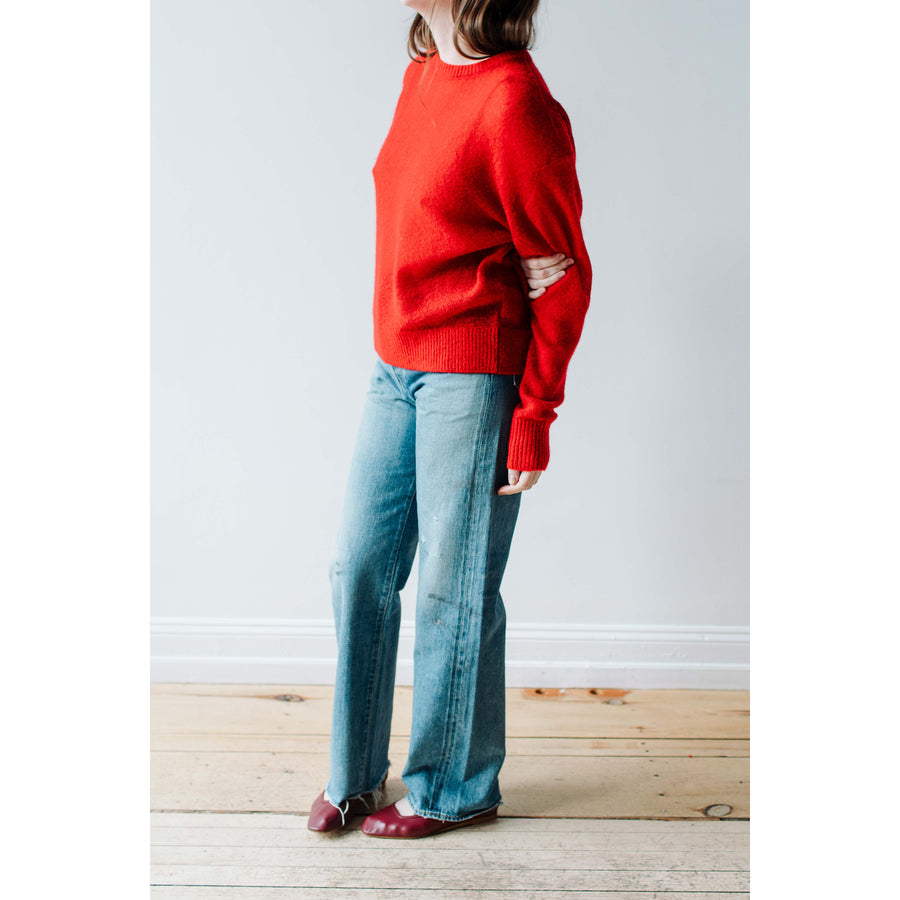 Apiece Apart Softest Tissue Weight Sweater in Red