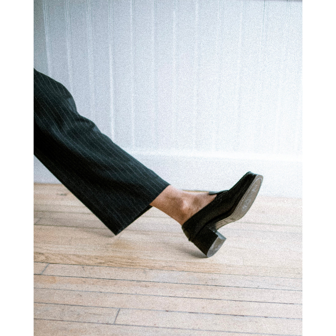 Hereu Sineu Heeled Loafer in Black