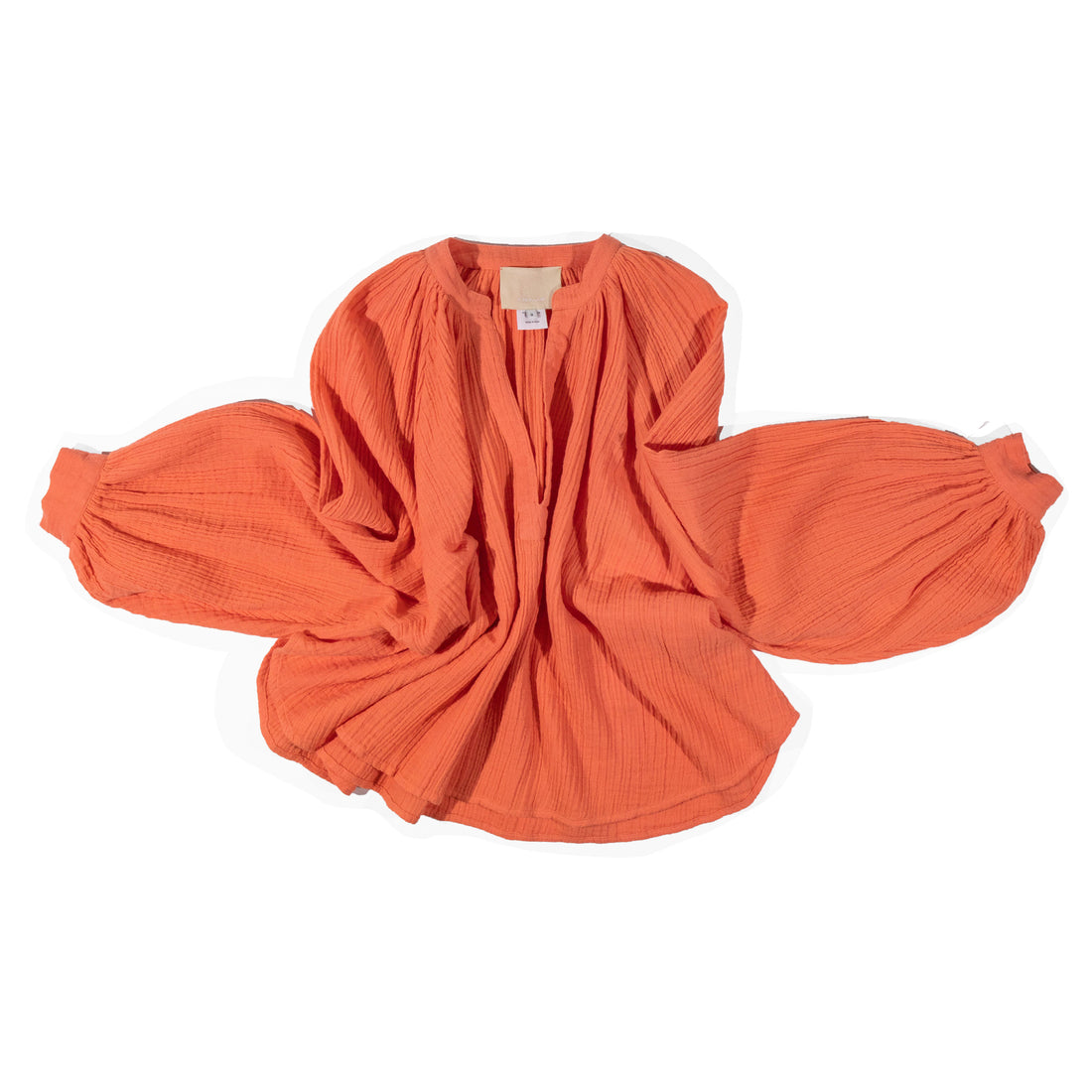 Anaak Jhula Long Sleeve Top in Apricot