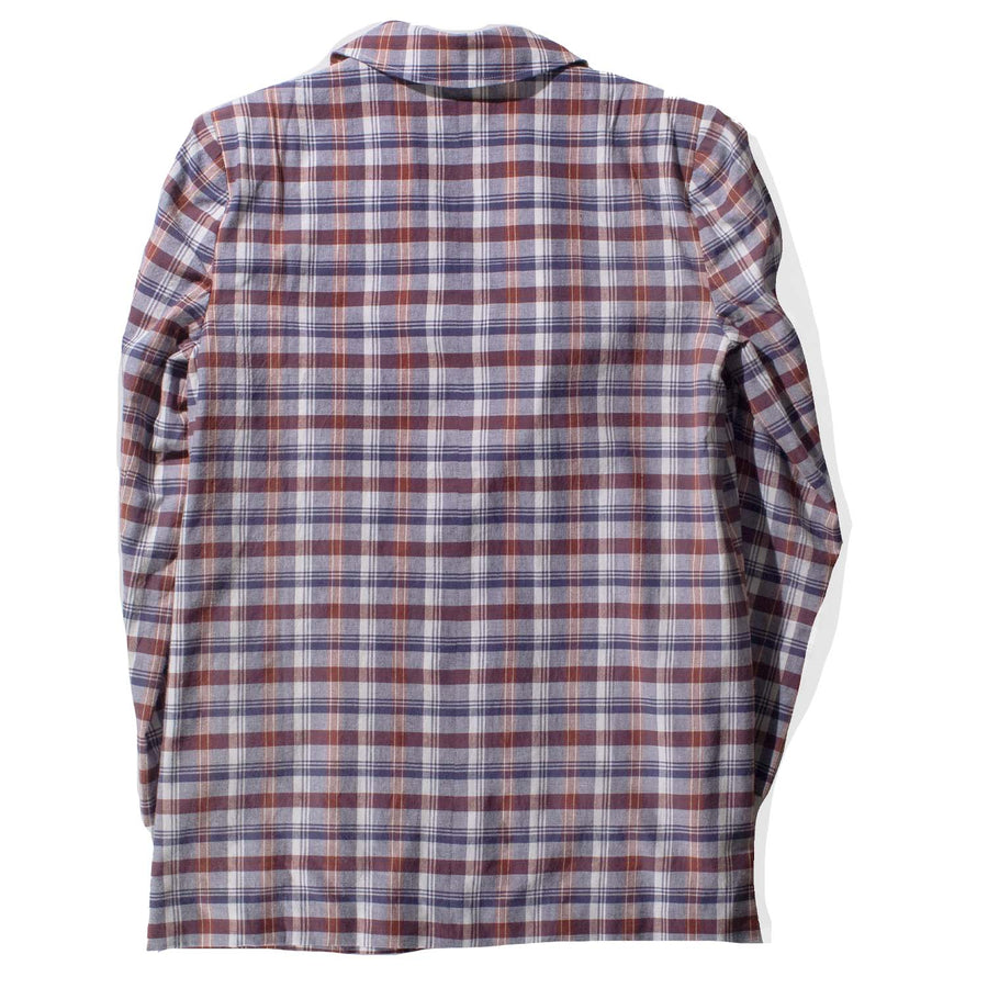 Anaak Lane Scholar Blazer in Indigo Madras Plaid